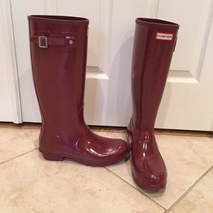 Tall Gloss Hunter Rain Boots