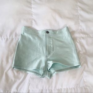 High waist disco shorts