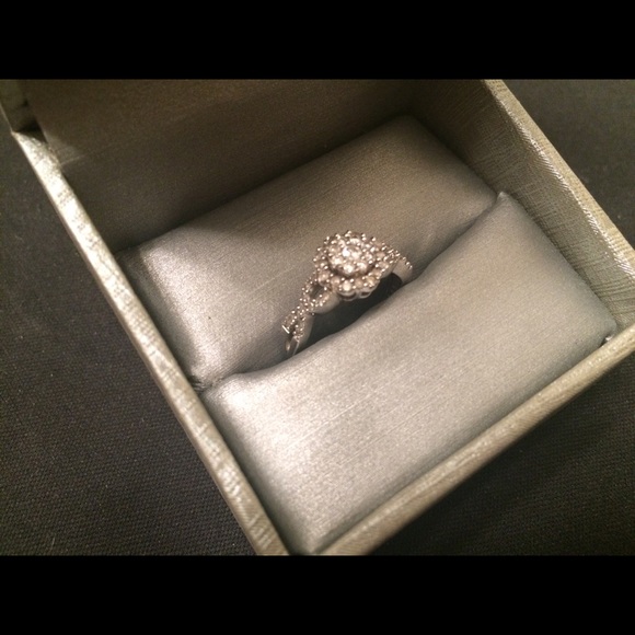 💍 White Gold Diamond Ring FREE SHIPPING