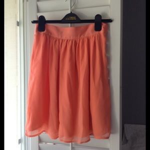 Coral chiffon skirt 💞