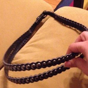 Black studded belt