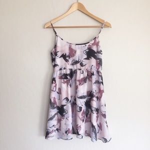 Abstract Print Spaghetti Strap Dress