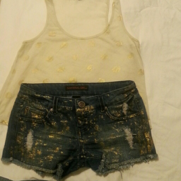 Material Girl Shorts & Crop Top