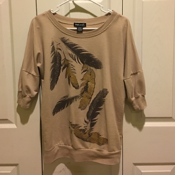 Wet seal feather sweater
