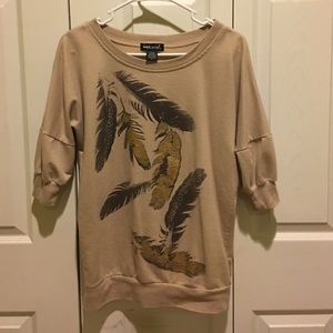 Wet seal feather sweater