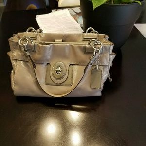 Authentic leather coach purse