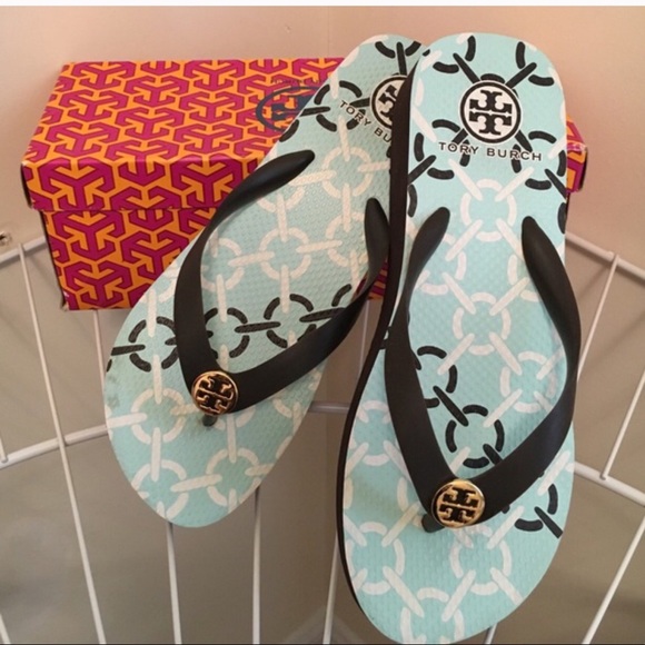 Tory Burch Shoes - Tory Burch Wedge Flip Flops