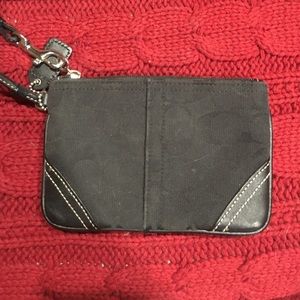 Black Coach Wristlet