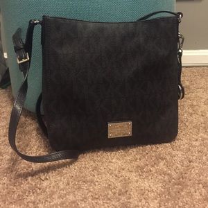 Michael Kors black signature cross body