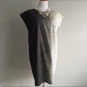 Marimekko brand black and off-white shift dress