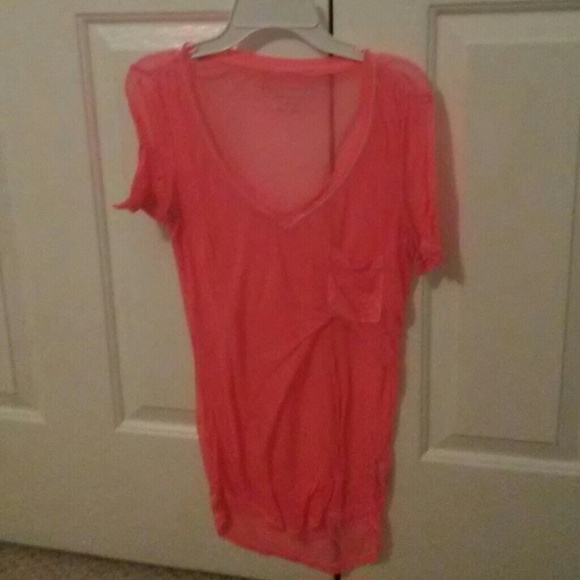 Light pink see through shirt