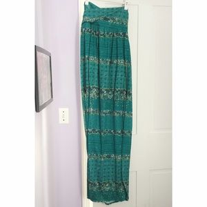 Floor length Strapless Summer Dress