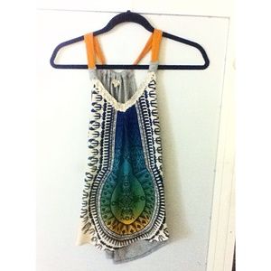 Bohemian pattern tank top