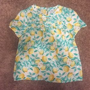 Lemon print blouse