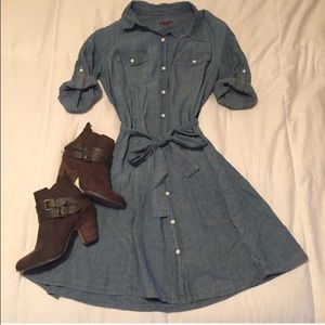 Merona jean wrap dress