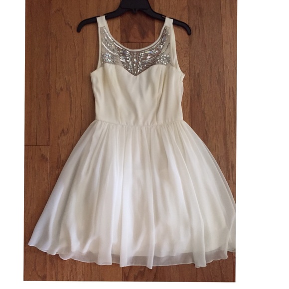 White formal dress
