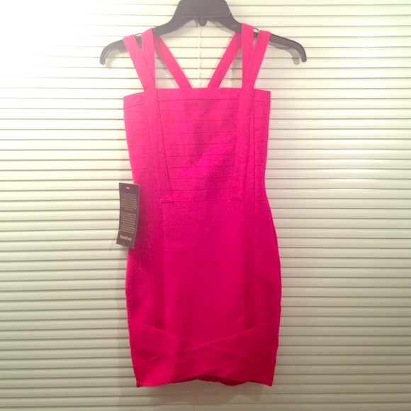 NEVER WORN Pink Lauren Bandage Dress from Bebe