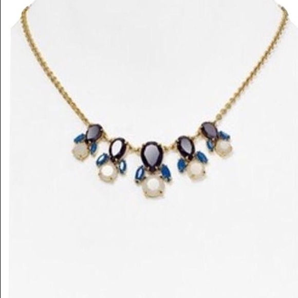 Kate Spade blue goldtone statement necklace
