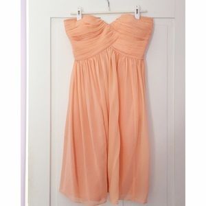 Blush Strapless Formal Dress