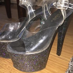 7in Pleaser Sky Stilettos