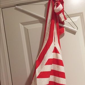 Silk backless dress.