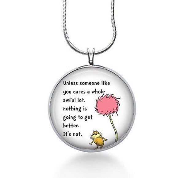 Dr. Seuss quote necklace someone like you cares