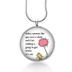 Dr. Seuss quote necklace someone like you cares