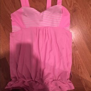 Pink Lululemon top size 6
