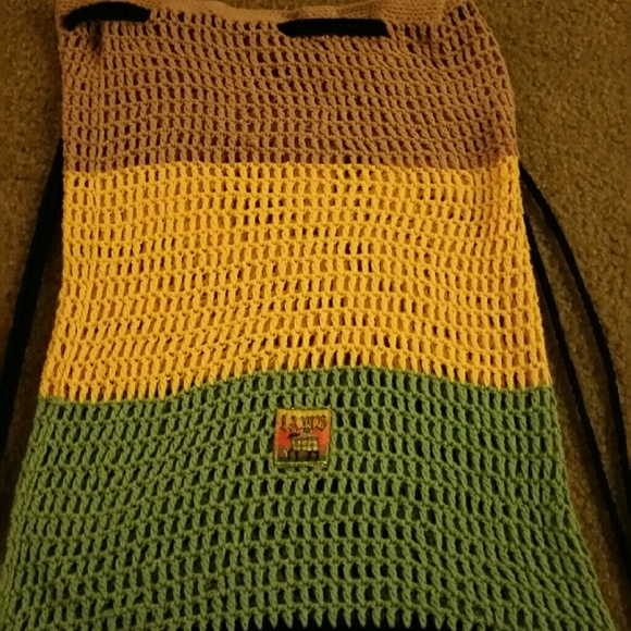 L.A.M.B Gwen Stefani Rasta Knit Bag