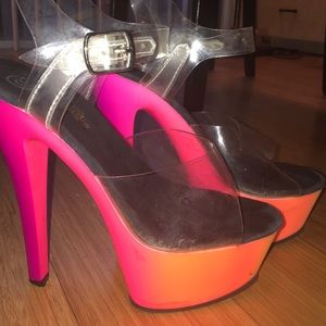 6in Multi-Colored Pleaser Stilettos