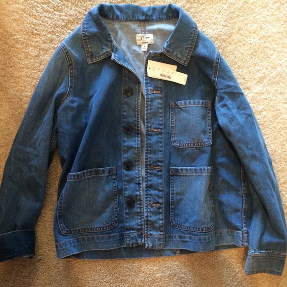 brand new with tags JCrew denim jacket size small
