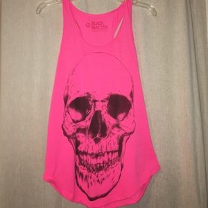 Hot Pink skull top
