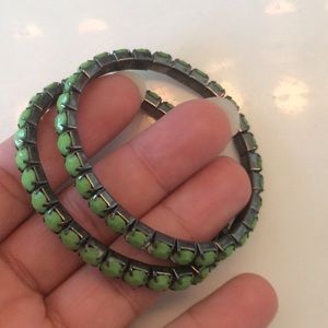 2 green bracelet