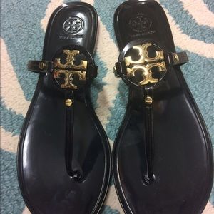 Tory Burch Black Mini Miller Jelly Thong