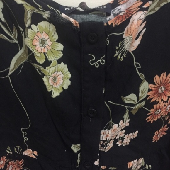 Sold ❤️ Brandy Melville black floral romper - Picture 3 of 3