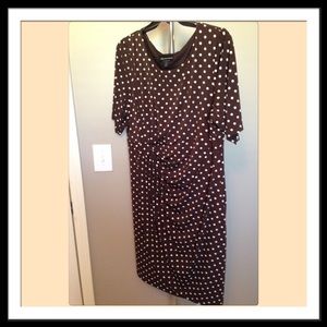 Brown Polka Dot Dress Sz 20W