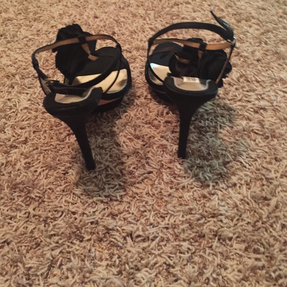 Badgley mishka black sandals heels - Picture 2 of 3