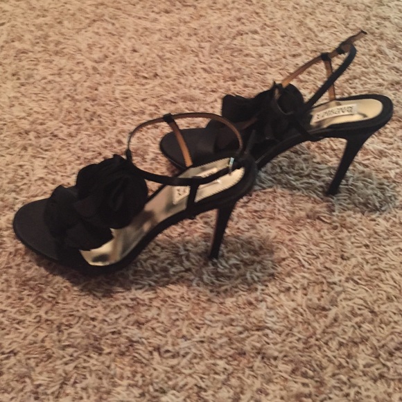 Badgley mishka black sandals heels - Picture 3 of 3