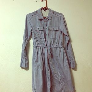 Gap denim cinched waist dress