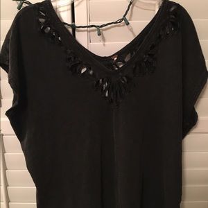 Free People Cutout Shirt