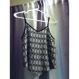 Black and White Patterned Tank