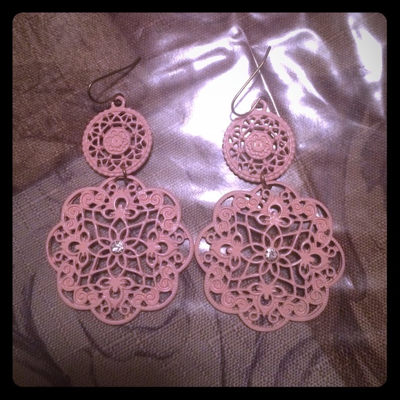 Pink earrings