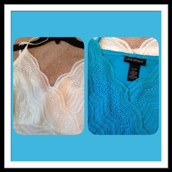 Lot of 2 Fancy Camisoles! Lane Bryant Sz 14/16