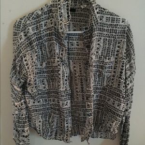 Urban outfitters Printed Button Up