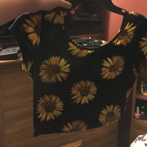 Sunflower crop top