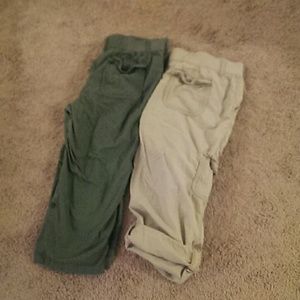 Set of 2 cargo capris
