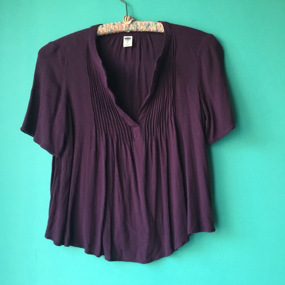 Short purple blouse - Picture 1 of 2