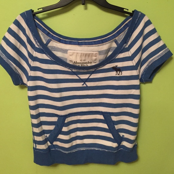 DONATED Blue and white striped top