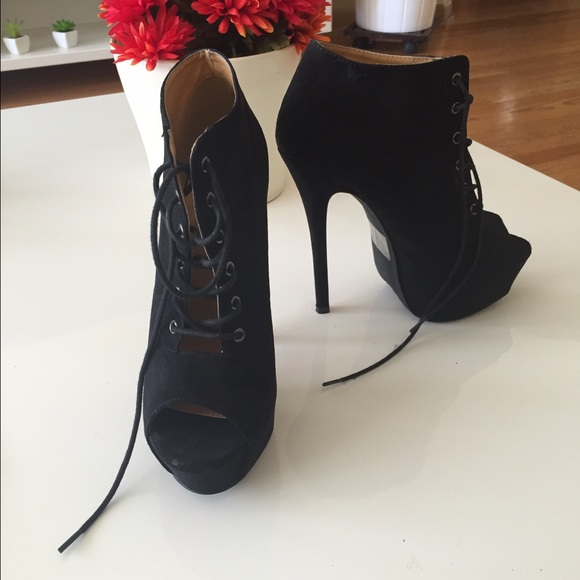 Open toe heels