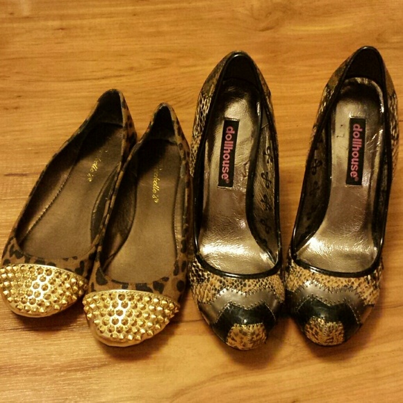 GOLD TONES HEELS - Picture 4 of 4